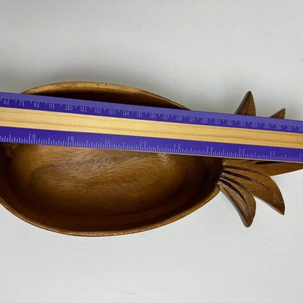 Vintage Pineapple Wooden Bowl